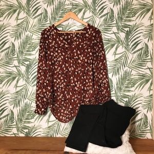 Lush Rust Color Blouse